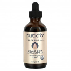 Pura D'or, Professional, масло для кутикулы и ногтей с органическим биотином, 118 мл (4 жидк. Унции)