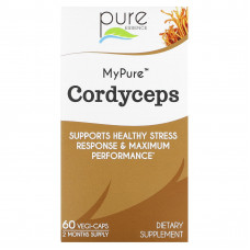 Pure Essence, MyPure, кордицепс, 60 растительных капсул