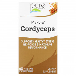 Pure Essence, MyPure, кордицепс, 60 растительных капсул
