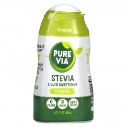 Pure Via, Жидкий подсластитель на основе стевии, оригинальный, 48 мл (1,62 жидк. Унции)