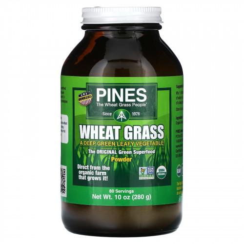 Pines International, Порошок из ростков пшеницы, 280 г (10 унций)