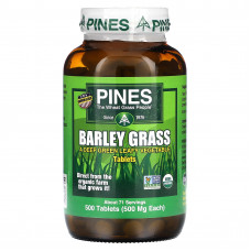 Pines International, ростки ячменя, 500 таблеток