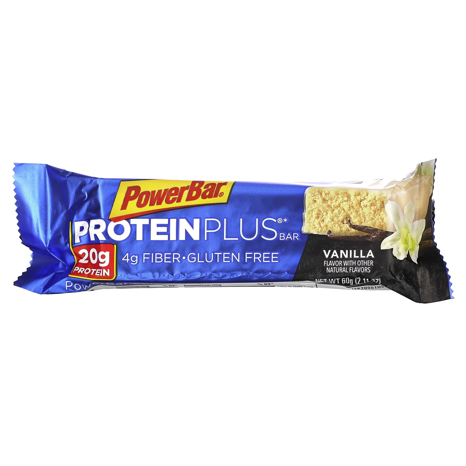 PowerBar, Батончик Protein Plus, ваниль, 15 батончиков, 60 г (2,11 унции)