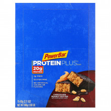 PowerBar, Protein Plus, батончик с арахисовой пастой, 15 батончиков, 60 г (2,11 унции)