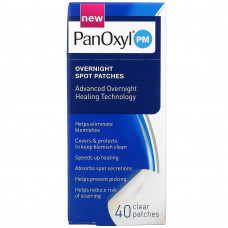 PanOxyl, Ночные точечные пластыри, 40 прозрачных пластырей