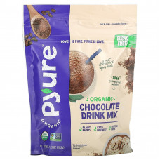 Pyure, органическая шоколадная смесь для приготовления напитков, подходит для кетодиеты, без сахара, 205 г (7,23 унции)