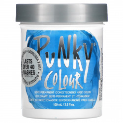 Punky Colour, Полустойкая кондиционирующая краска для волос, голубой, 100 мл (3,5 жидк. Унции)