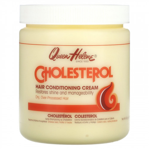 Queen Helene, Cholesterol, крем для ухода за волосами, для сухих, подвергшихся чрезмерной обработке волос, 425 г (15 унций)