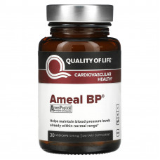 Quality of Life Labs, Ameal BP, здоровья сердечно-сосудистой системы, 3,4 мг, 30 капсул в растительной оболочке