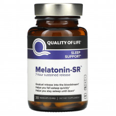 Quality of Life Labs, Melatonin-SR, 30 капсул в растительной оболочке