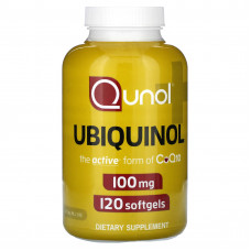 Qunol, Убихнол, 100 мг, 120 мягких таблеток