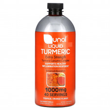 Qunol, Жидкая куркума, усиленная сила действия, тропический апельсин, 1000 мг, 600 мл (20,3 жидк. Унции)