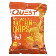Quest Nutrition, Протеиновые чипсы по типу тортилья, сыр начо, 8 пакетиков по 32 г (1,1 унции)
