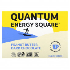 Quantum Energy Square, Темный шоколад с арахисовой пастой, 8 квадратов по 48 г (1,69 унции)