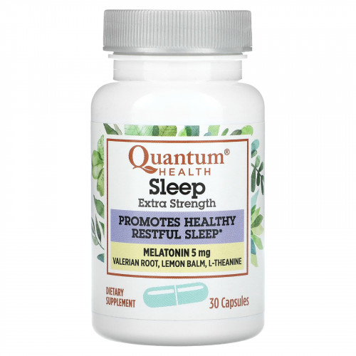Quantum Health, Sleep, мелатонин повышенной силы, 30 капсул