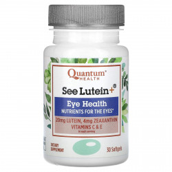 Quantum Health, See Lutein +, Eye Health, 30 мягких таблеток