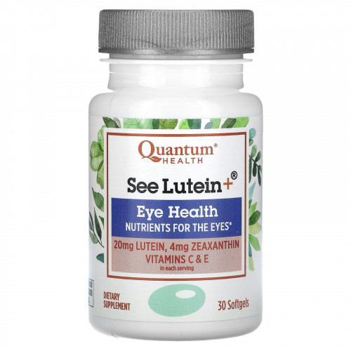 Quantum Health, See Lutein +, Eye Health, 30 мягких таблеток