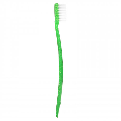 RADIUS, Totz, зубная щетка для детей от 18 месяцев, сверхмягкая щетина, зеленая с блестками, 1 шт.