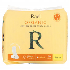 Rael, Inc., Ежедневные прокладки из органического хлопка, обычного размера, 20 шт.