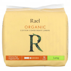 Rael, Inc., Ежедневные прокладки из органического хлопка, длинные, 18 шт.