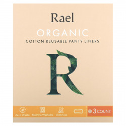 Rael, Inc., Многоразовые ежедневные прокладки из органического хлопка, 3 шт.