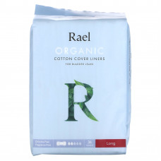 Rael, Inc., Тканевые прокладки из органического хлопка, длинные, 36 шт.