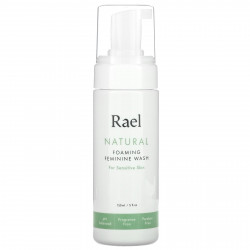 Rael, Inc., Натуральное пенящееся средство для женской гигиены, для чувствительной кожи, без отдушек, 150 мл (5 жидк. Унций)