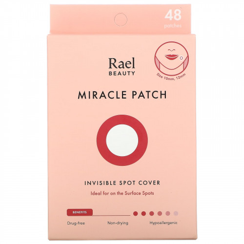 Rael, Inc., Miracle Patch, покрытие для невидимых пятен, 48 патчей