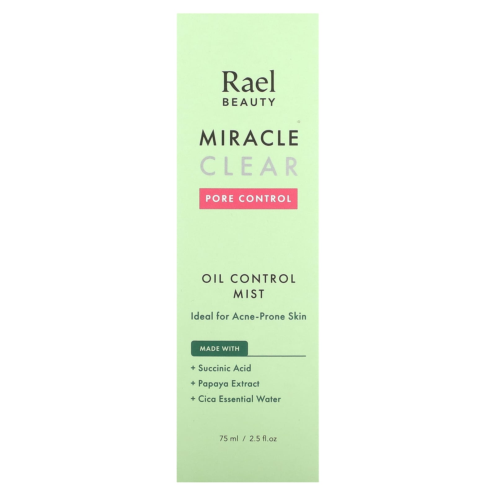 Rael, Inc., Beauty, Miracle Clear, спрей для контроля уровня масла, 75 мл (2,5 жидк. Унции)