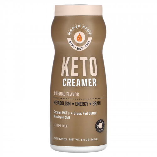 RAPIDFIRE, Keto Creamer, Original, без кофеина, 240 г (8,5 унции)