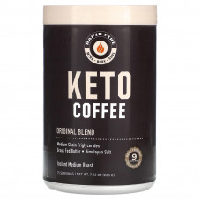 RAPIDFIRE, Keto Coffee, оригинальная смесь, растворимый, средней обжарки, 225 г (7,93 унции)