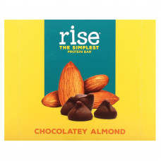 Rise Bar, The Simplest Protein, протеиновый батончик, с шоколадным вкусом миндаля, 12 батончиков по 60 г (2,1 унции)