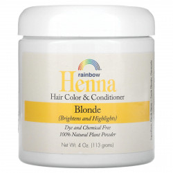 Rainbow Research, Henna, 100% растительная краска для волос и кондиционер, Персидский блонд, 4 унции (113 г), в форме порошка