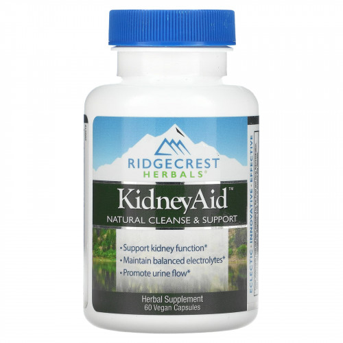 RidgeCrest Herbals, комплекс для почек, 60 вегетарианских капсул