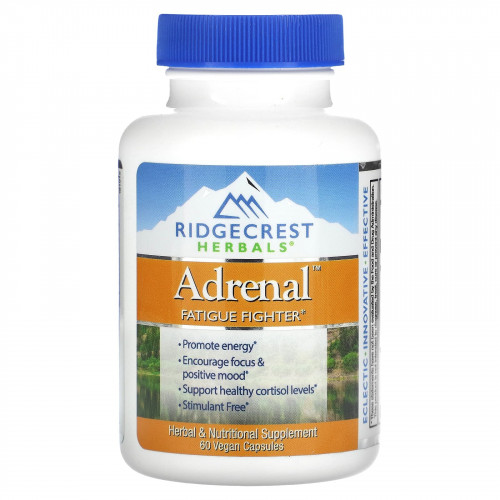 RidgeCrest Herbals, Adrenal, Fatigue Fighter, 60 Veggie Caps