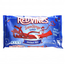 Red Vines, SuperStrings, красное, красное, 340 г (12 унций)