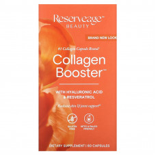 Reserveage Nutrition, Collagen Booster с гиалуроновой кислотой и ресвератролом, 60 капсул