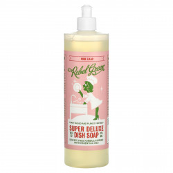 Rebel Green, Super Deluxe Dish Soap, розово-лиловое, 473 мл (16 жидк. Унций)