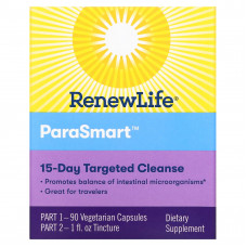 Renew Life, Направленное действие, ParaSmart, микробиологическое очищение, 15-дневная программа из 2 частей