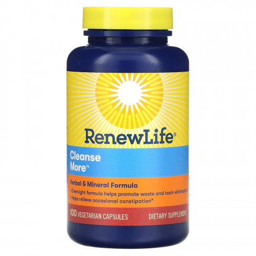 Renew Life, CleanseMore, 100 вегетарианских капсул