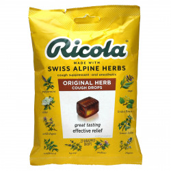 Ricola, Оригинальные натуральные леденцы от кашля с травами, 21 капля