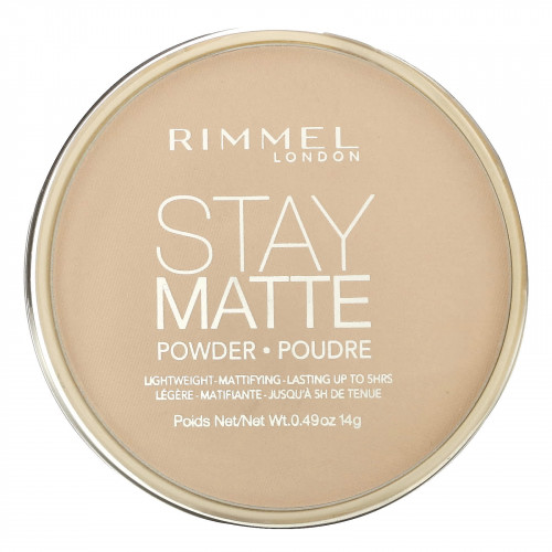 Rimmel London, Stay Matte, компактная легкая пудра с матирующим эффектом, оттенок 004 «Песчаная буря», 14 г