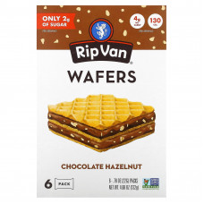 Rip Van Wafels, Шоколад с фундуком, 6 пакетиков по 22 г (0,78 унции)