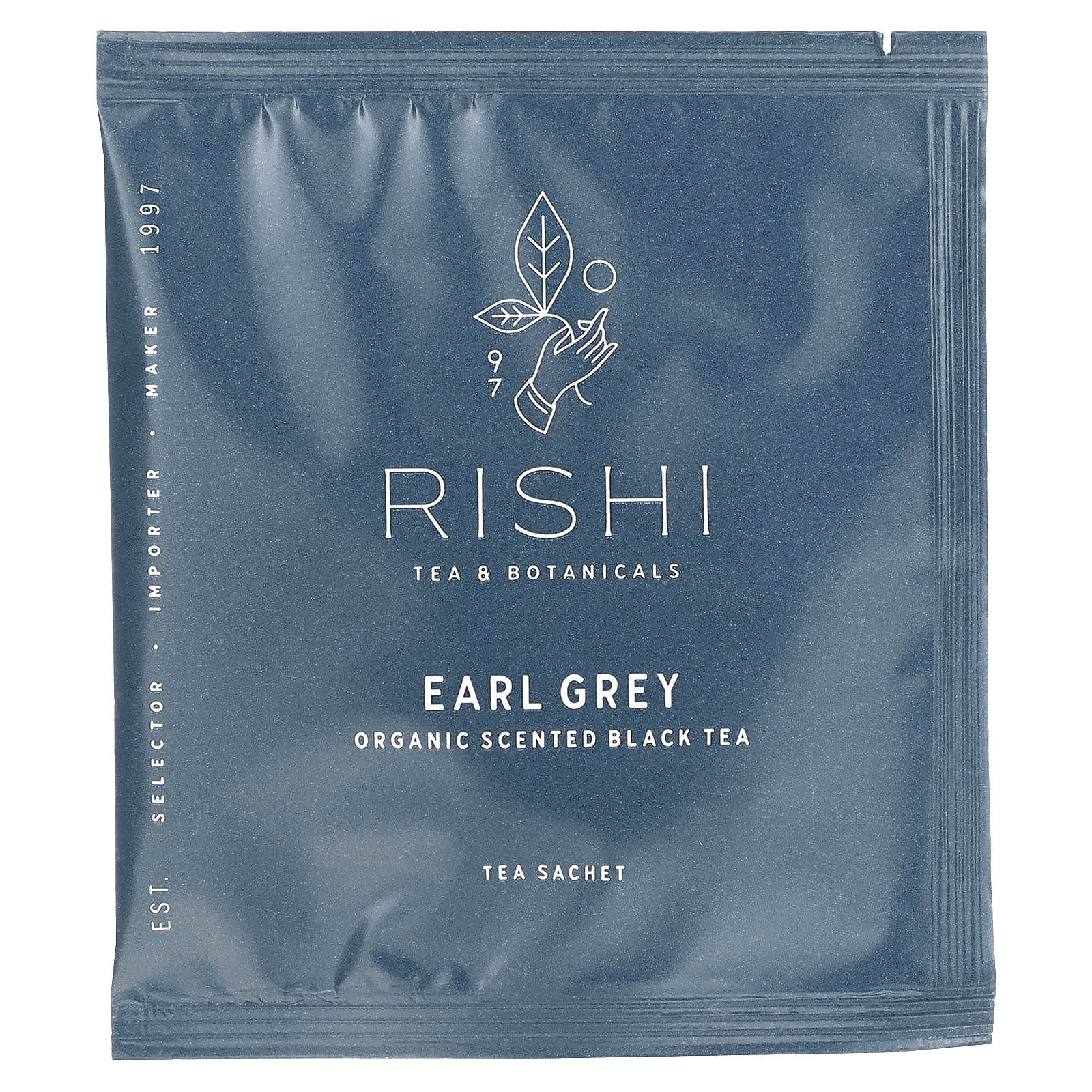 Rishi Tea, «Earl Grey», органический ароматизированный черный чай, 15 пакетиков, 45 г (1,58 унции)