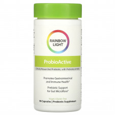 Rainbow Light, ProbioActive, формула на основе продуктов питания, 90 капсул быстрого высвобождения