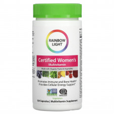 Rainbow Light, Сертифицированный Women's Multivitamin, 120 вегетарианских капсул