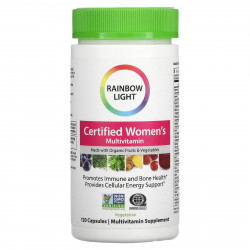 Rainbow Light, Сертифицированный Women's Multivitamin, 120 вегетарианских капсул