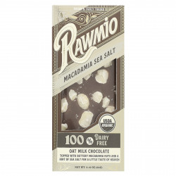 Rawmio, Кора с морской солью макадамии, 60 г (2,12 унции)