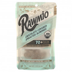 Rawmio, Проросший миндаль в шоколаде, 56,7 г (2 унции)