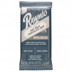 Rawmio, Батончик с овсяным молоком, 50% какао, 50 г (1,76 унции)